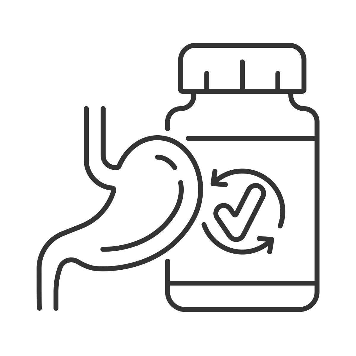 supplements for stomach icon