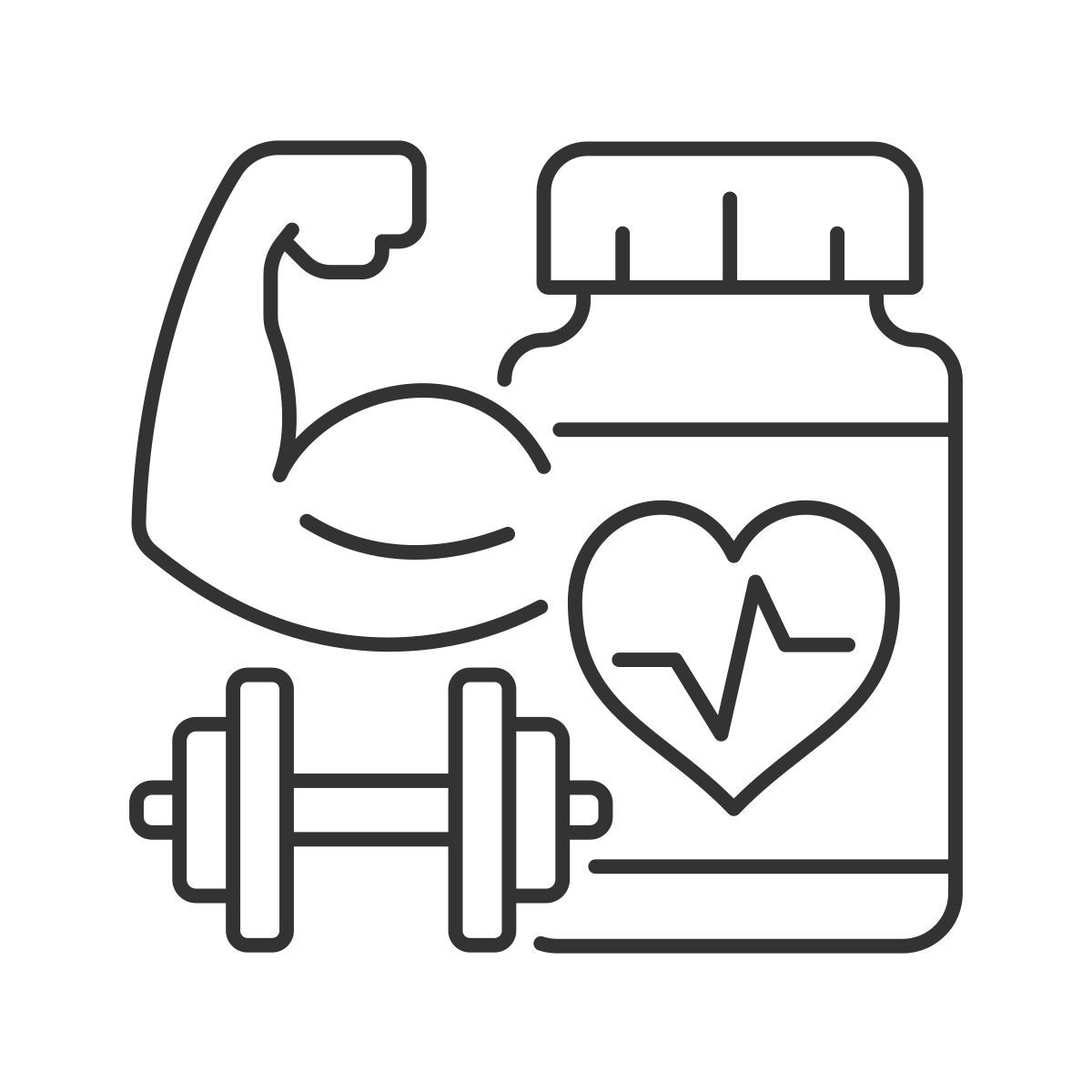 supplements for strength icon