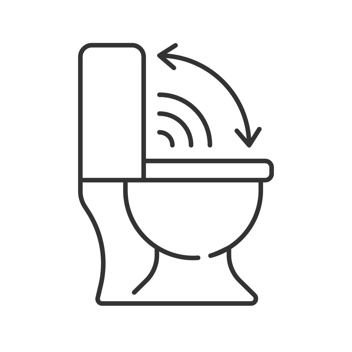 touchless toilet seat icon