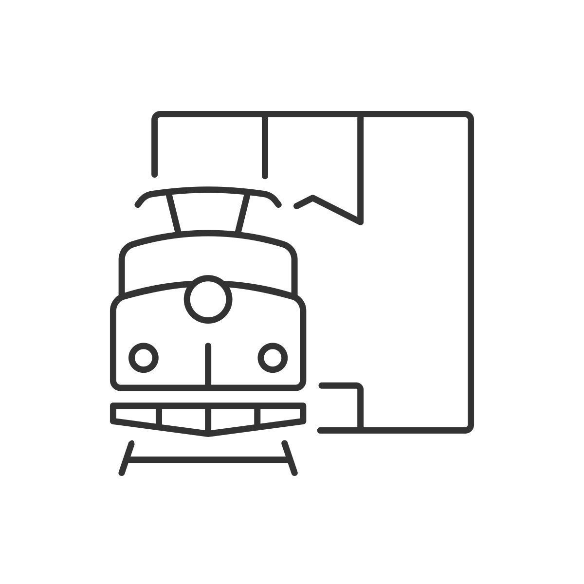train shipment icon
