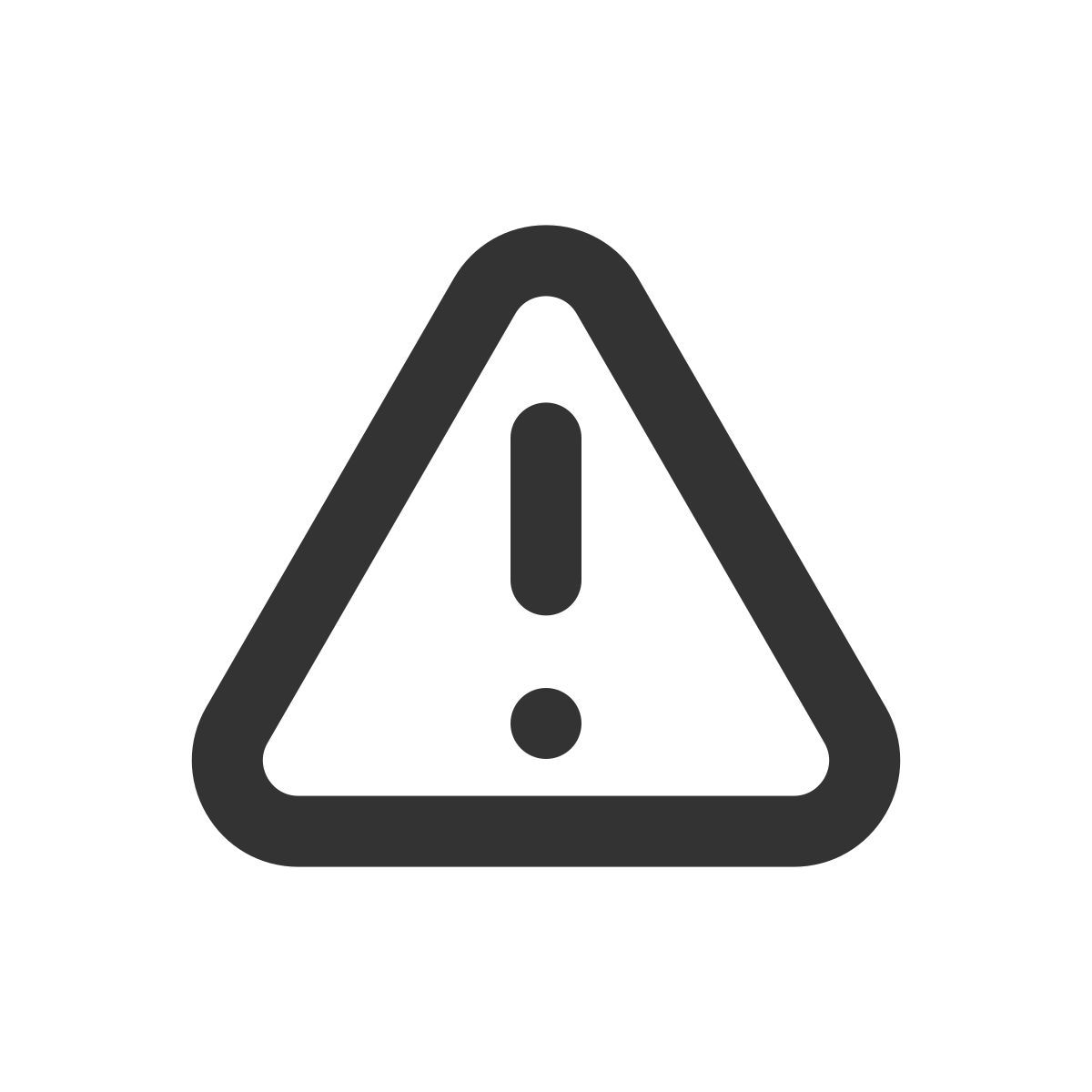 attenzione a forma di triangolo icon