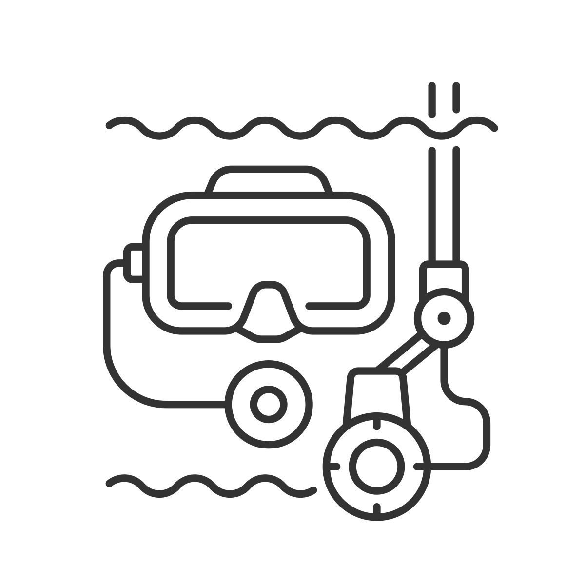 underwater inspection icon