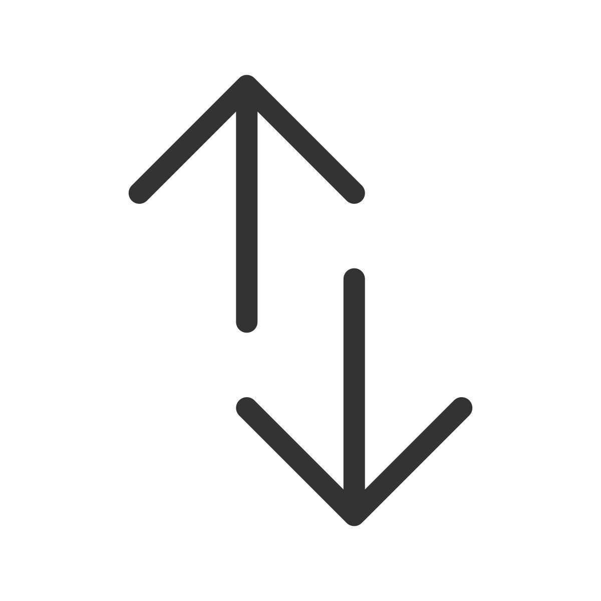 up and down directions icon