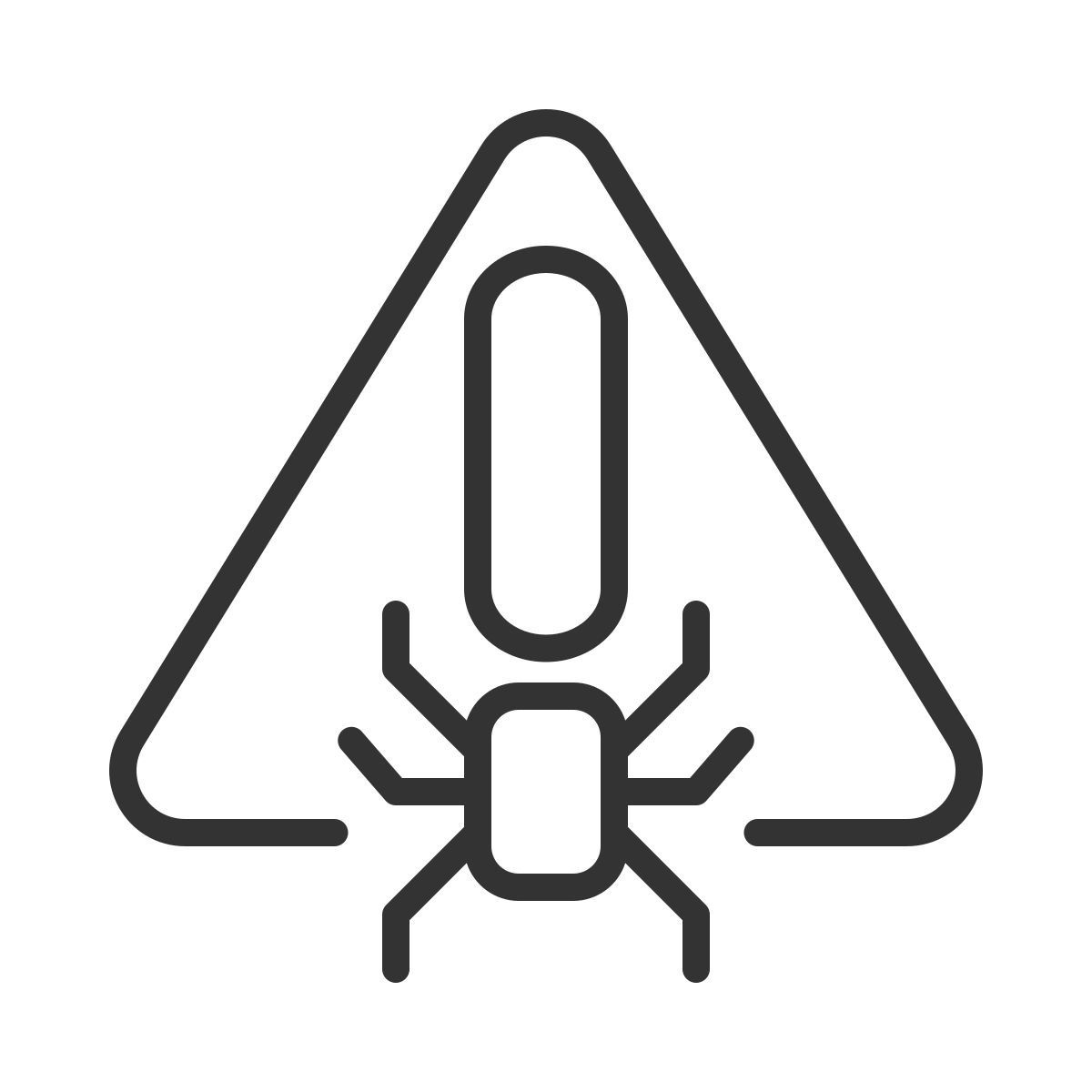 virus warning icon
