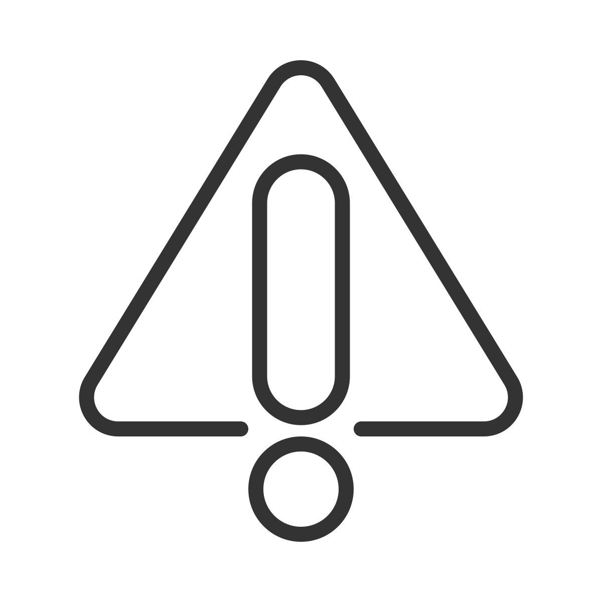 warning sign icon