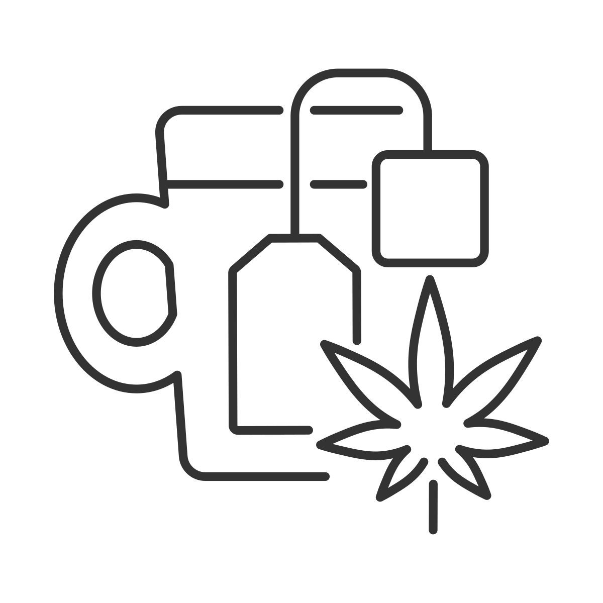 weed tea icon