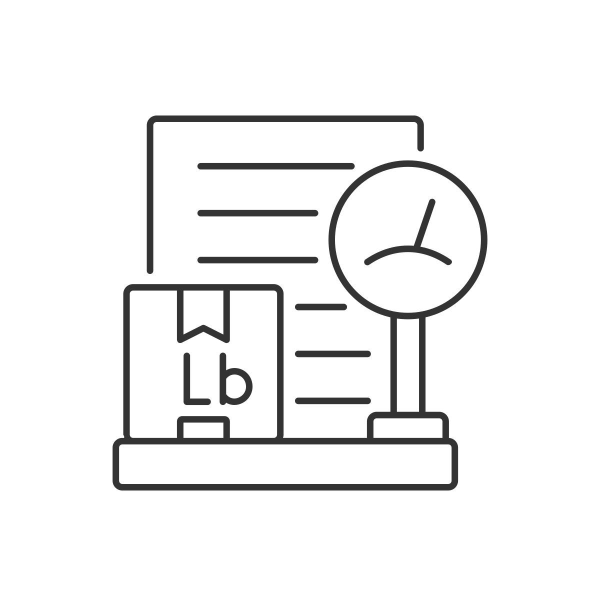 소포 무게 측정 icon