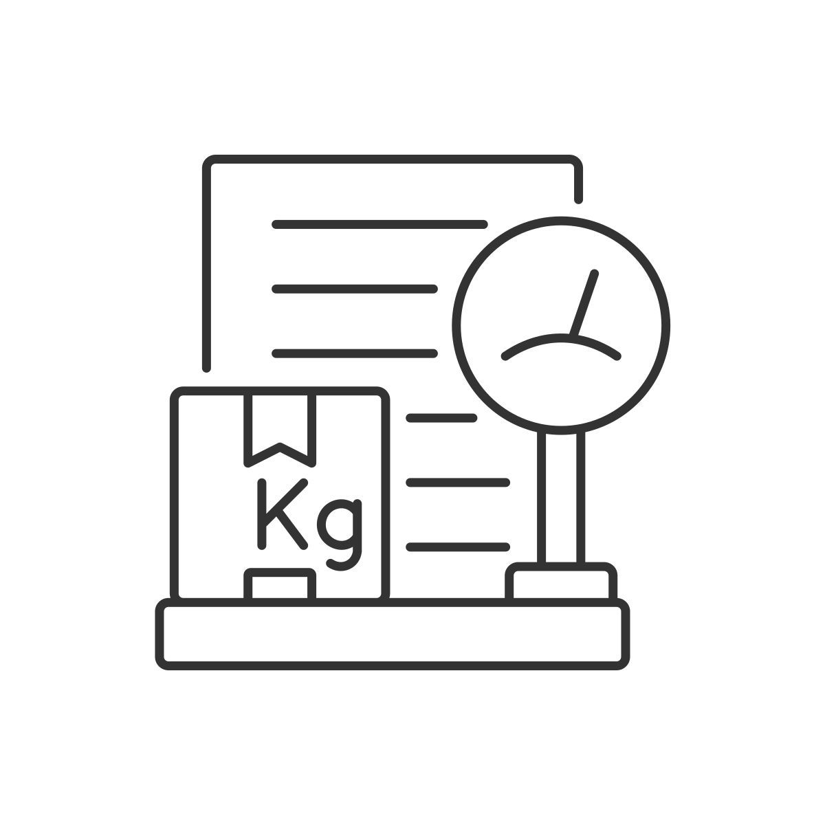 소포 무게 측정 icon