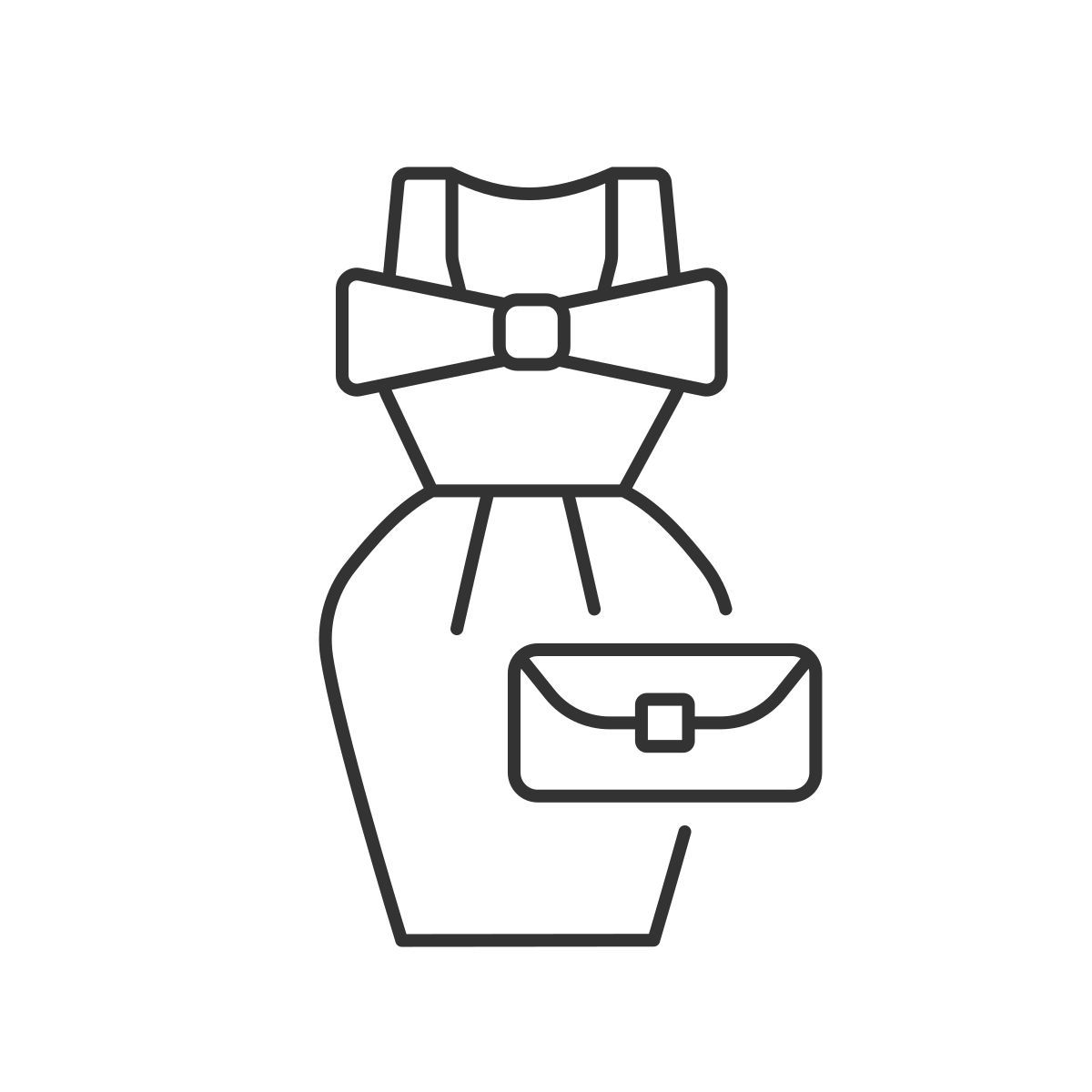 classic dress icon