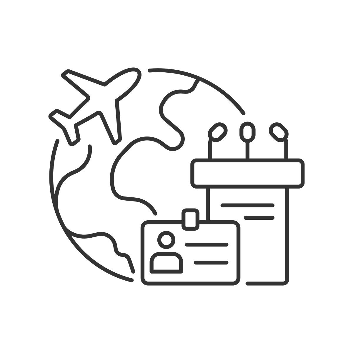 business trip icon