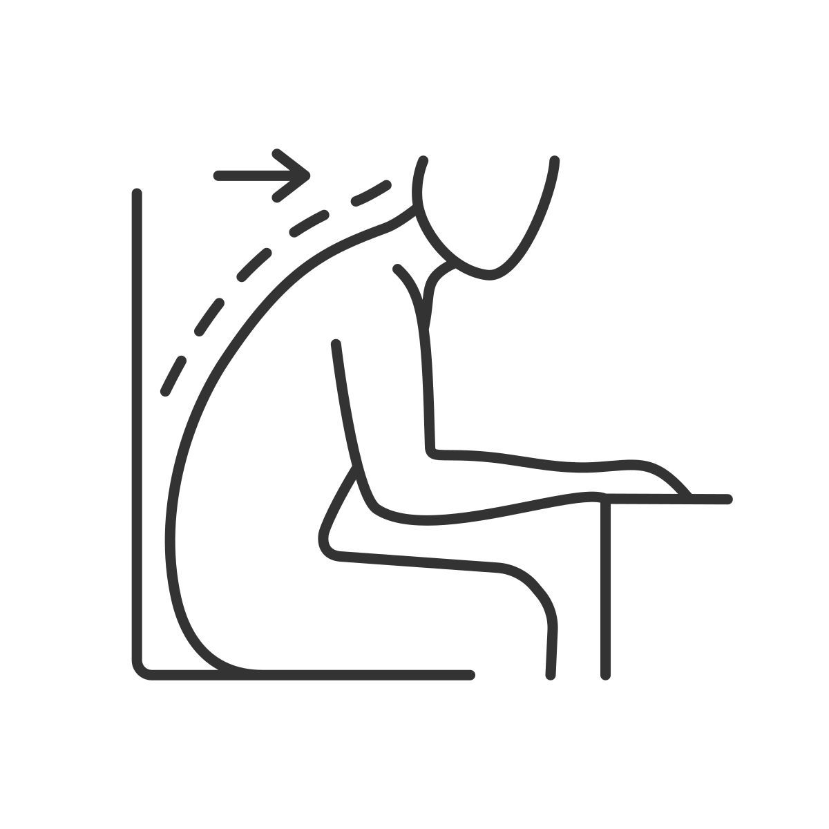 incorrect posture icon