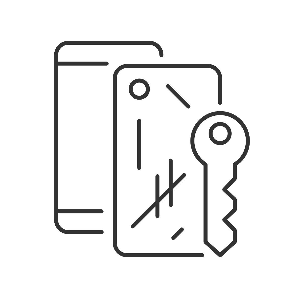 broken smartphone icon