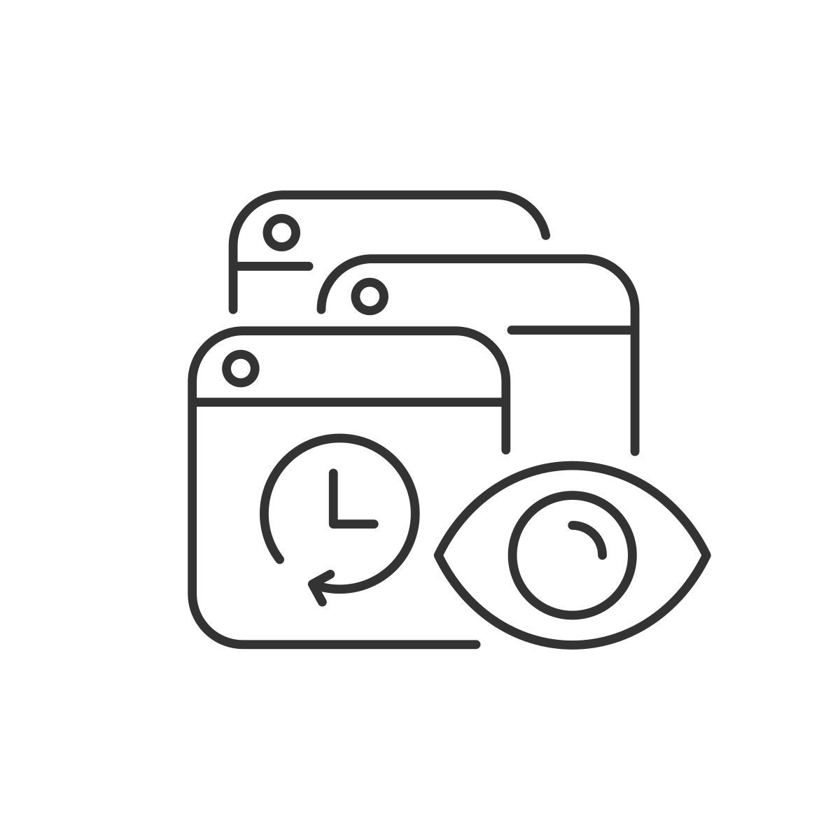vigilancia externa vigilancia en lineacensura iconos contorno lineal iconos contorno lineal papa vector 18 icon