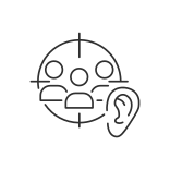 external Active-Listening-digital-skills-linear-outline-icons-papa-vector icon