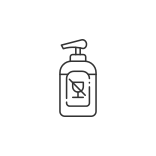 external Alcohol-Free-Sanitizer-sanitizers-linear-outline-icons-papa-vector icon