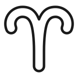 external Aries-zodiac-signs-linear-outline-icons-papa-vector-2 icon