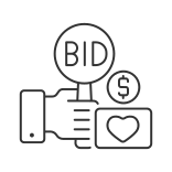 external Bid-auction-linear-outline-icons-papa-vector-2 icon