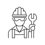 external Blue-Collar-Worker-social-status-linear-outline-icons-papa-vector icon