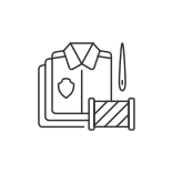 external Bulk-Orders-clothing-alteration-and-repair-service-linear-outline-icons-papa-vector icon
