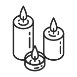 external Candle-hygge-linear-outline-icons-papa-vector icon