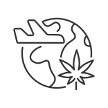external Cannabis-Tourism-cannabis-linear-outline-icons-papa-vector icon