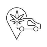 external Cannabis-Transportation-cannabis-linear-outline-icons-papa-vector icon