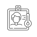 external Contactless-Temperature-Screening-contactless-technology-linear-outline-icons-papa-vector icon