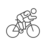 external Cycling-paralympic-games-linear-outline-icons-papa-vector-2 icon