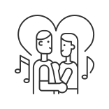 external Date-romance-linear-outline-icons-papa-vector icon