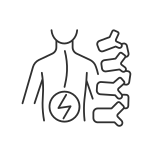 external Degenerative-Scoliosis-scoliosis-linear-outline-icons-papa-vector icon