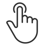 external Finger-Touch-touch-gestures-linear-outline-icons-papa-vector icon