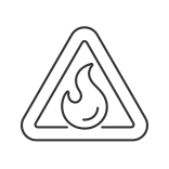 external Flammable-fire-safety-linear-outline-icons-papa-vector icon