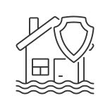 external Flood-Insurance-insurance-linear-outline-icons-papa-vector icon