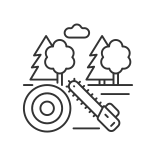 external Forest-land-types-linear-outline-icons-papa-vector icon