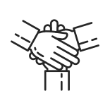 external Handshake-hygge-linear-outline-icons-papa-vector icon