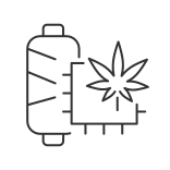external Hemp-cannabis-linear-outline-icons-papa-vector icon