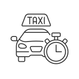 external Immediate-Availability-taxi-service-linear-outline-icons-papa-vector icon