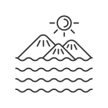 external Island-land-types-linear-outline-icons-papa-vector icon