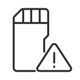 external Low-Disk-Space-Warning-warning-linear-outline-icons-papa-vector icon