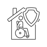 external Mortgage-insurance-linear-outline-icons-papa-vector icon