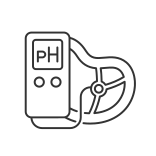 external PH-Measurement-food-testing-linear-outline-icons-papa-vector icon