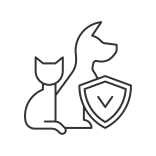 external Pet-Insurance-insurance-and-protection-linear-outline-icons-papa-vector icon