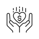 external Philanthropy-pixel-perfect-linear-icon-donation-linear-outline-icons-papa-vector icon
