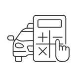 external Rate-Estimator-taxi-service-linear-outline-icons-papa-vector icon