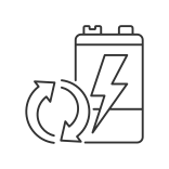 external Recycling-Process-battery-recycling-linear-outline-icons-papa-vector-2 icon