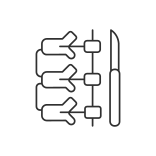 external Spinal-Fusion-scoliosis-linear-outline-icons-papa-vector icon