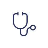 external Stethoscope-medicine-linear-outline-icons-papa-vector icon