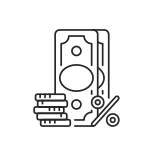 external Surcharge-pawn-shop-linear-outline-icons-papa-vector icon