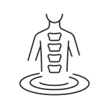 external Swimming-scoliosis-linear-outline-icons-papa-vector icon