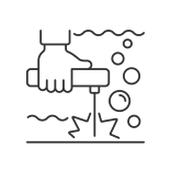 external Underwater-Welding-marine-industry-linear-outline-icons-papa-vector icon